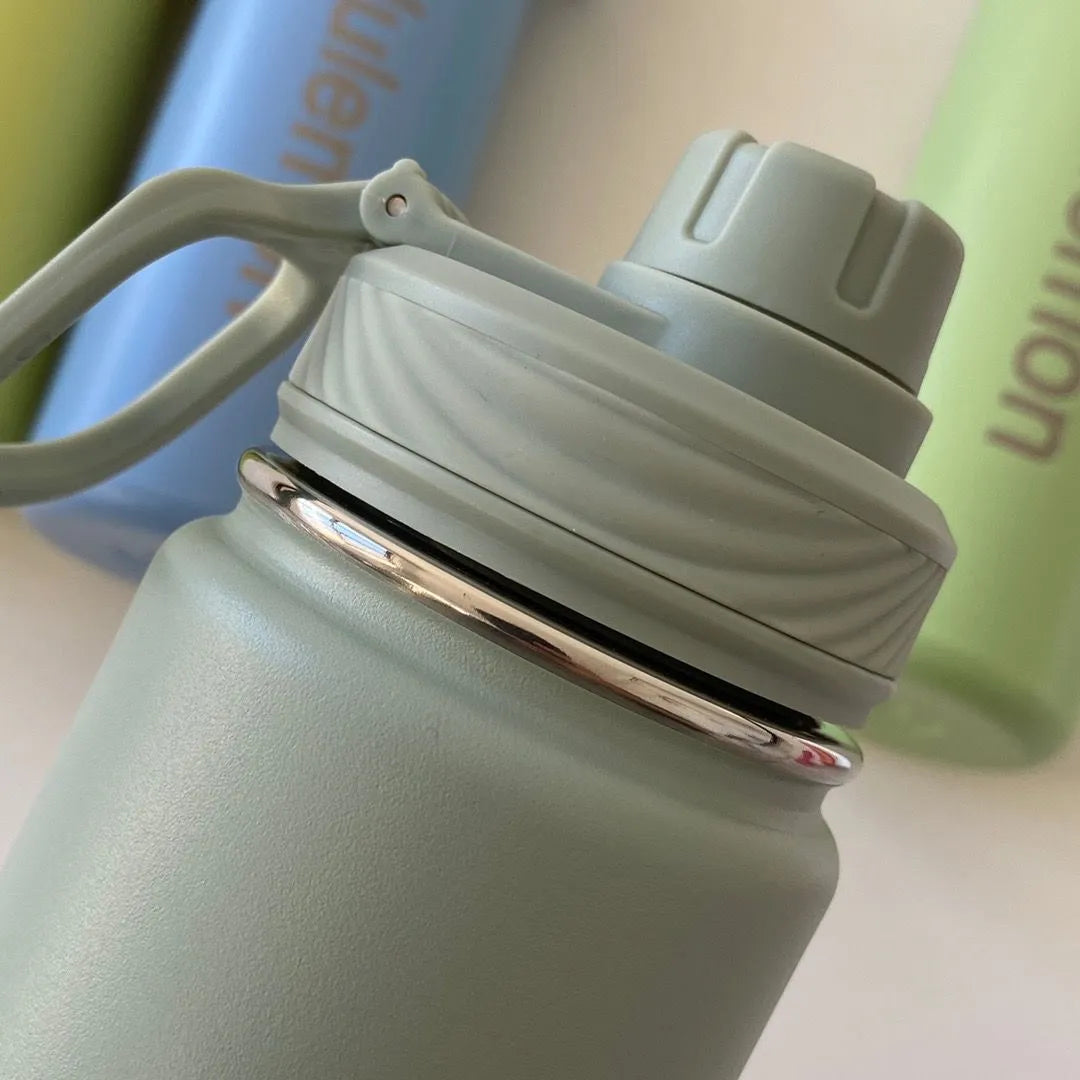 710ml Lulu Insulated Sports Water Bottle - Stainless Steel, Pure Titanium, Vacuum-Sealed, Leakproof, Portable Outdoor Cup