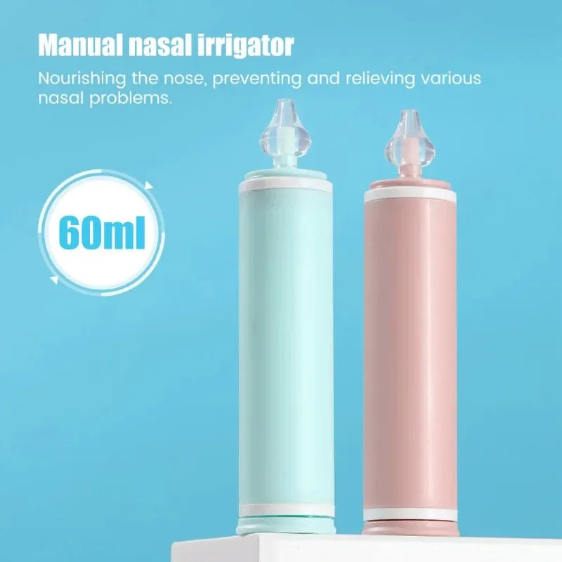 60ML Nasal Irrigation Syringe - Reusable Nose Cleaner for Adults, Children, and Babies