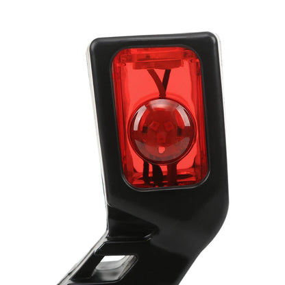 2PCS Tri-Color Trailer 9LED Side Marker Light – Waterproof 12-24V Truck Contour Waist Light in Red, White & Yellow
