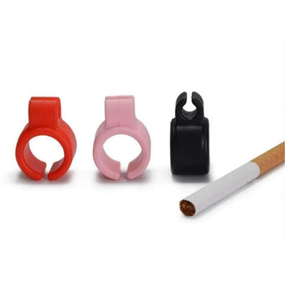 Silicone Finger Protector Cigarette Holder Ring - Creative Smoking Accessory for Regular Cigarettes