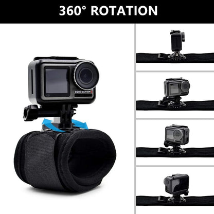 360° Rotating Wrist Strap — Compatible with GoPro Hero 12–2, AKASO, EKEN, DJI, Yi, Apeman Action Cameras