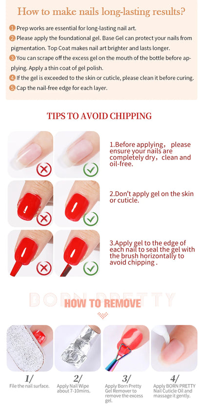 BORN PRETTY 30ML Nail Rhinestone Glue - Gel Adhesive for 3D Nail Charms, Bling Gems & Nail Decoration Supplies