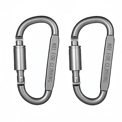 2-6PCS Aluminum Carabiner Set - Tactical EDC Keychain Clips for Camping, Hiking, Survival & Outdoor Gear