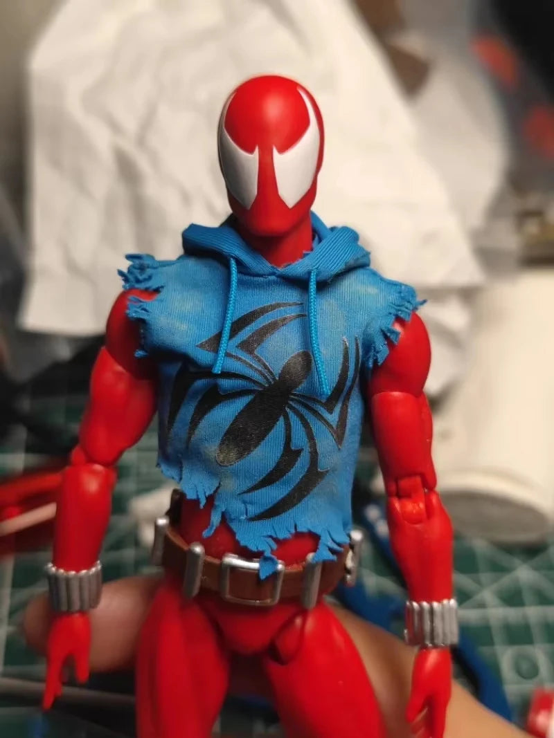 Ct Toys Scarlet Spider Action Figure — Mafex 186 Ben Reilly Comic Version | Spider-Man Anime Collection Model Toy Gift
