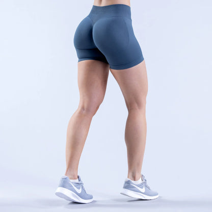 Women’s Impact Seamless Yoga Shorts — Scrunch Bum Low Waist Butt-Lifting Gym & Running Workout Leggings