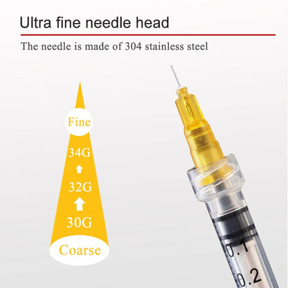 34G Ultra-Fine Disposable Small Needle for Cosmetic Use - Non-Painless Hand Needle 1.5/2.5/4mm