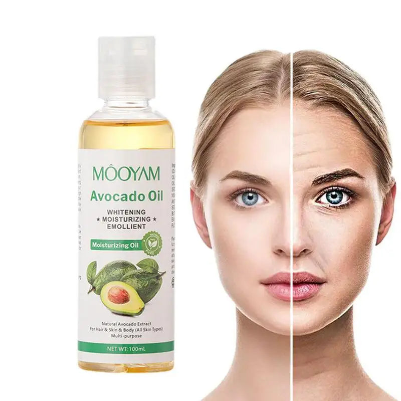 Hydrating Facial & Body Massage Oil — Coconut, Avocado & Vitamin Oil for Soothing Deep Moisturizing Relaxation
