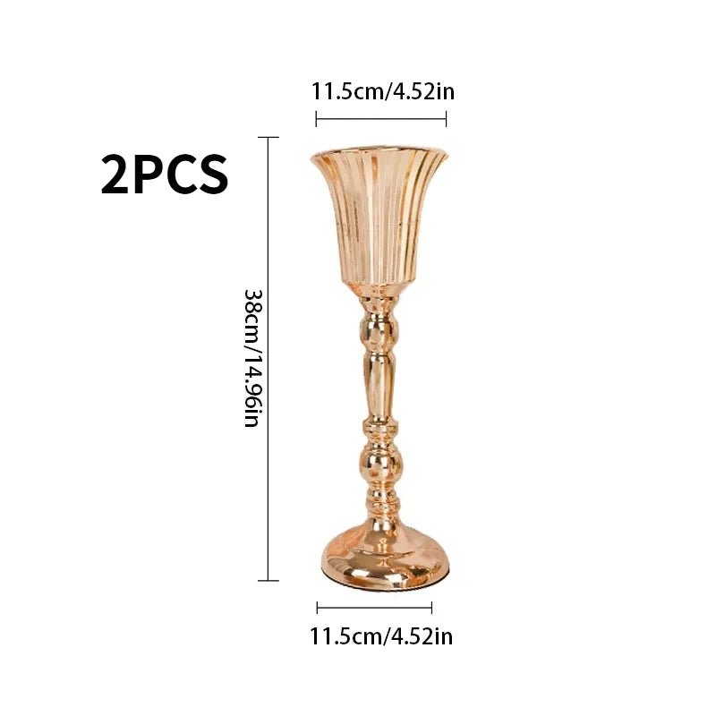 Retro Wrought Iron Flower Pots — Wedding, Dried Flower & Home Decoration Vases for Hotel & Event