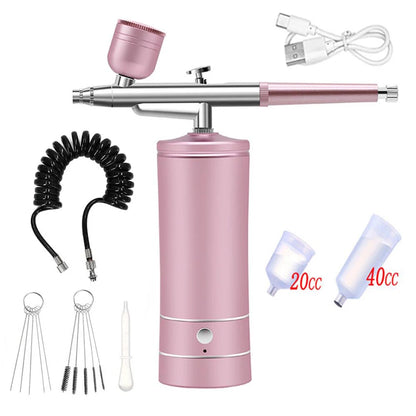 Portable Airbrush Nail Compressor — Wireless Spray Gun for Nail Art, Crafts & Model Painting