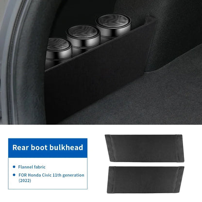 Honda Civic 10th 11th Gen Trunk Side Storage Organizer - Interior Shelf Partition Accessory (2015-2022)