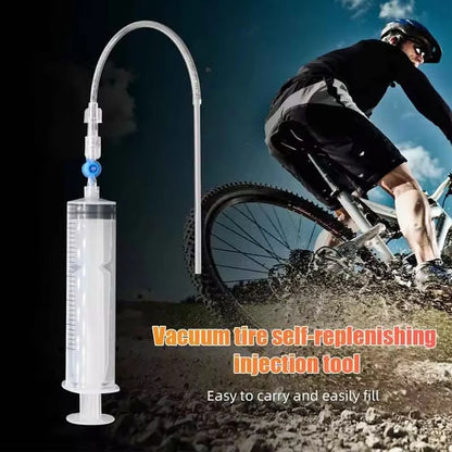 RL225 Tubeless Tyre Injector — Bicycle Sealant Injection Tool with Valve for MTB & Road Bikes