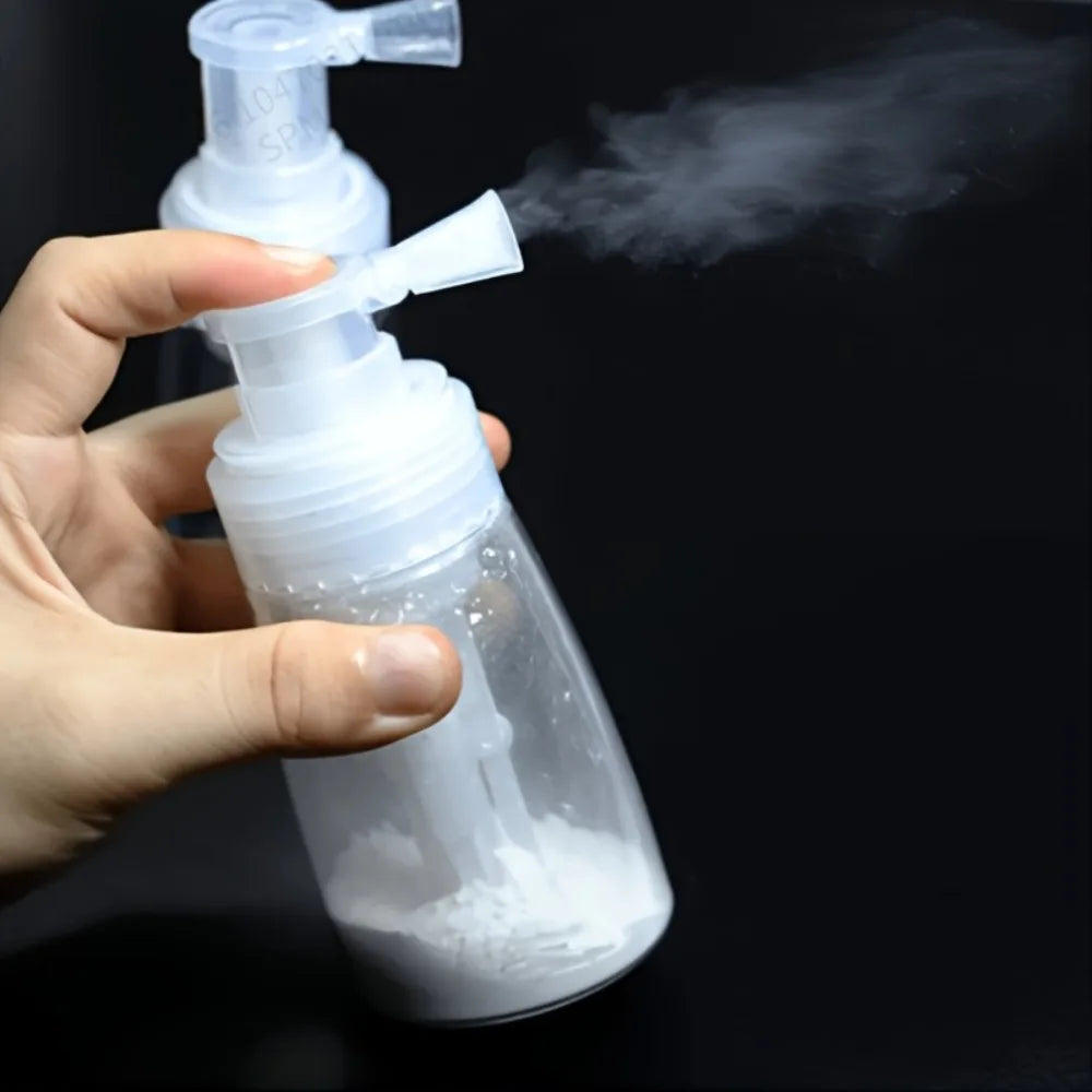 140ml Powder Atomizer Bottle - Rotating Talcum, Lotion & Emulsion Dispenser for Barber, Salon & Travel Use