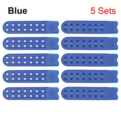 5 Sets Snapback Strap Replacement - 7 Hole Colorful Hat Repair Buckle Clips for Baseball Cap Accessories