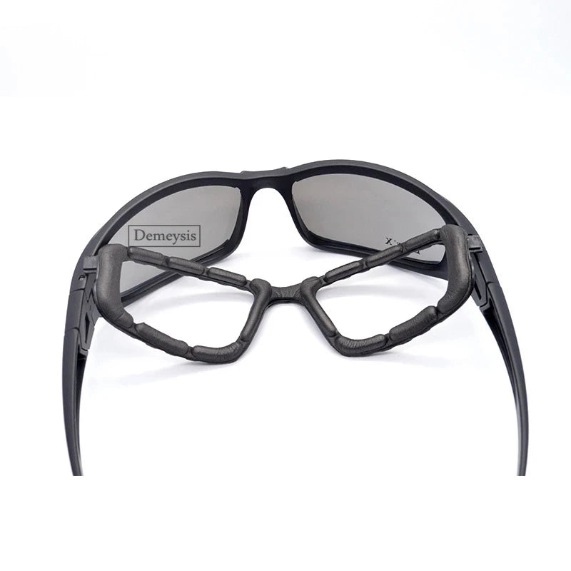 Daisy Tactical Polarized Glasses - Military Goggles Army Sunglasses with 4 Lens in Original Box, Men's Shooting Hiking Eyewear Gafas