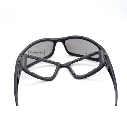 Daisy Tactical Polarized Glasses - Military Goggles Army Sunglasses with 4 Lens in Original Box, Men's Shooting Hiking Eyewear Gafas
