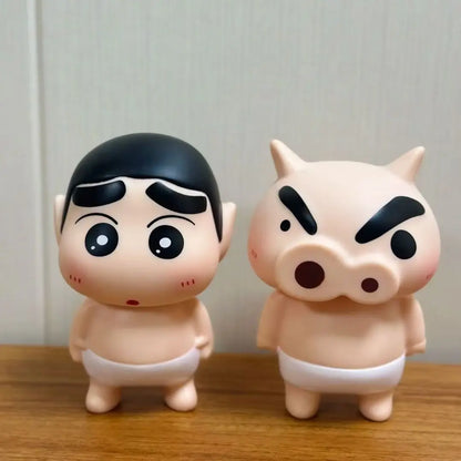 Take Bath Zaemon Crayon Shin-Chan Mobile Phone Stand – Desktop Figure Ornament & Car Decoration Gift Doll