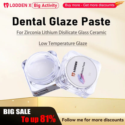 Dental Stain & Glaze Paste – 4g Porcelain for Zirconia, Lithium Disilicate & Glass Ceramic Low-Temperature Glazing