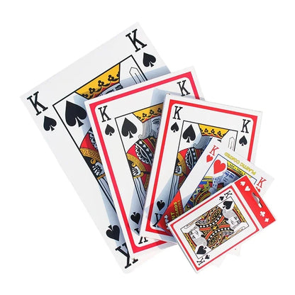 Jumbo Playing Cards — 2/4/6/9x Large Size Creative Design for Magic Tricks, Board Games & Fun Party Games for Adults