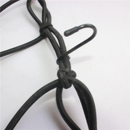 Heavy-Duty Elastic Motorcycle Luggage Net - Helmet Holder Tank Mesh with Adjustable Hooks, 30x30cm/40x40cm