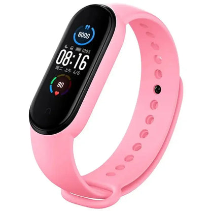 Silicone Watch Strap for Xiaomi Mi Band - Adjustable Replacement Wristband for Mi Band 3 4 5 6 7 Smartwatch