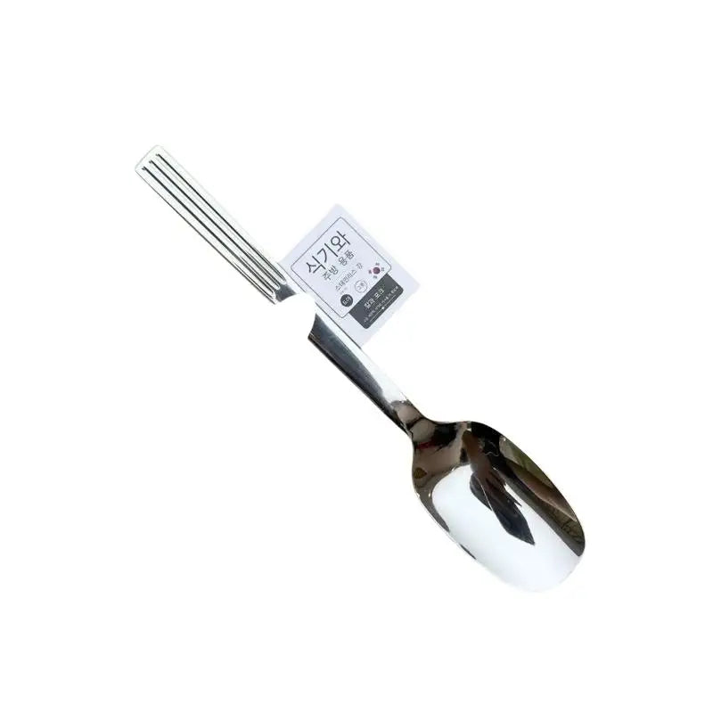 Stainless Steel Hot Pot Spoon - Thickened Long-Handle Soup Ladle for Kitchen & Dining