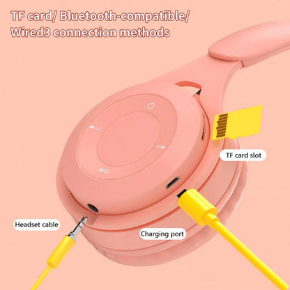 Y08 Wireless Bluetooth Headphones - Stereo Gaming Headset with Mic for Mobile & Tablet