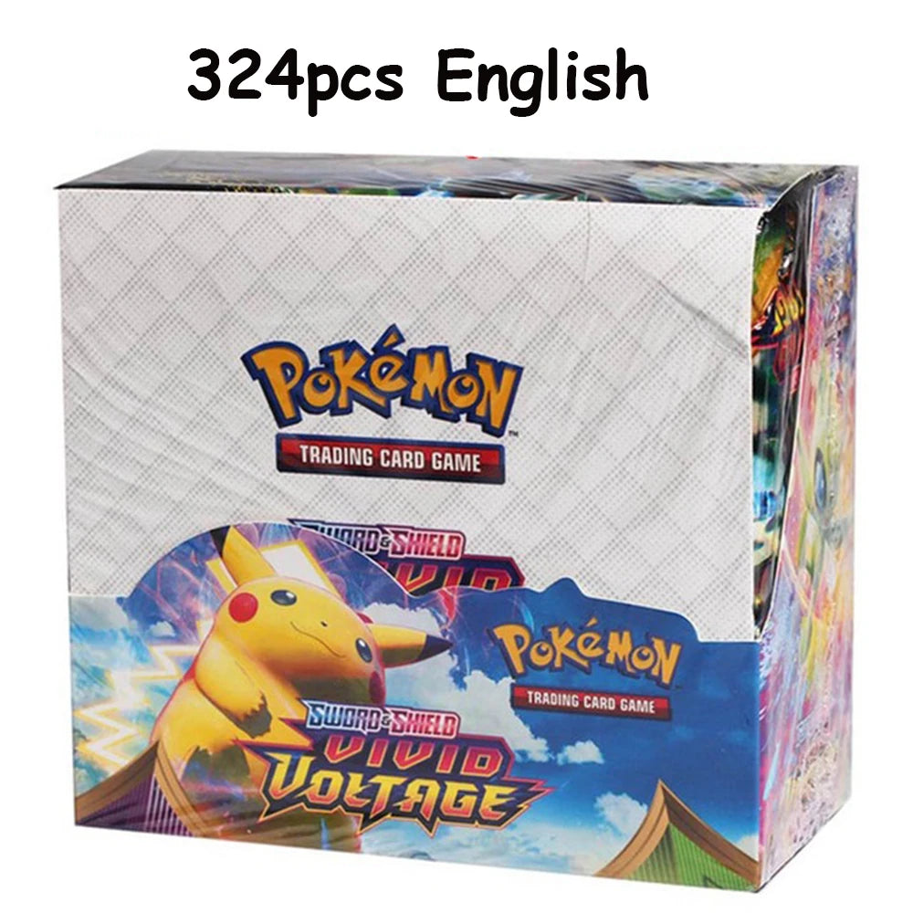 324-Piece Pokémon Cards Set – Sun & Moon XY Evolutions Booster Box, Collectible Trading Card Game Toy for Kids