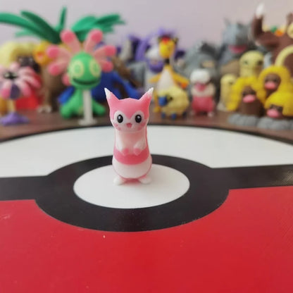 Pokemon Collectible Figures - 1:20 DIY 3D Printed Kawaii Cartoon Character Models & Kids Christmas Gift Toys