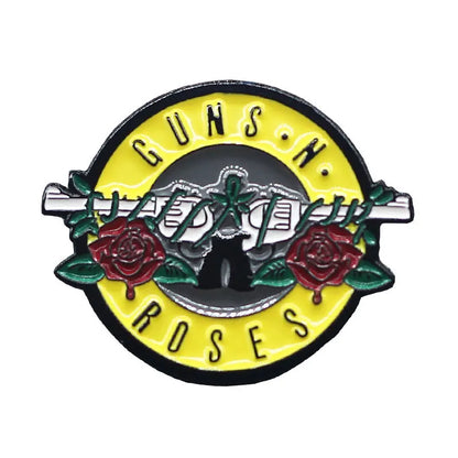 Worldwide Classic Band Logo Enamel Pin – Rap & Rock Music Badge for Hoodies, Backpacks, Decorative Accessories, Fan Gift