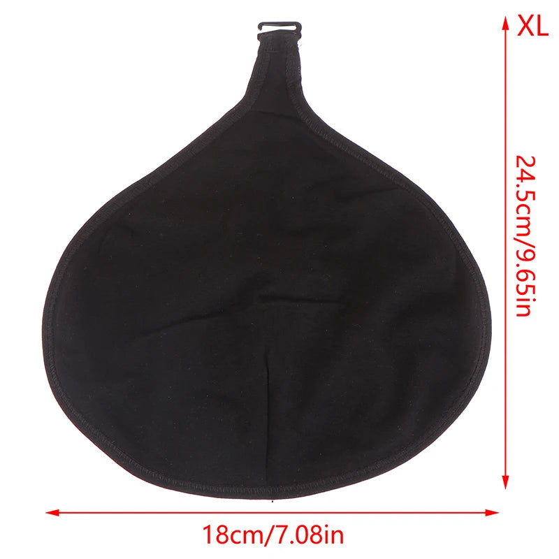 Women Silicone Breast Forms Protective Cotton Pocket Cover – Soft Mastectomy Prosthesis Holder for Artificial Breast Forms, Triangle Shape Comfort Support Accessory