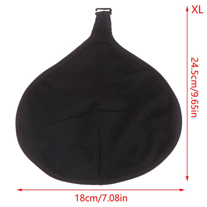 Women Silicone Breast Forms Protective Cotton Pocket Cover – Soft Mastectomy Prosthesis Holder for Artificial Breast Forms, Triangle Shape Comfort Support Accessory