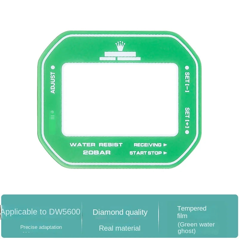 Tempered Mirror Glass Screen Protector for Casio DW-5600 GM-5600 GW-B5600 - Reflective Watch Display Film Accessory