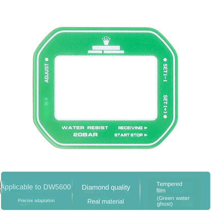 Tempered Mirror Glass Screen Protector for Casio DW-5600 GM-5600 GW-B5600 - Reflective Watch Display Film Accessory