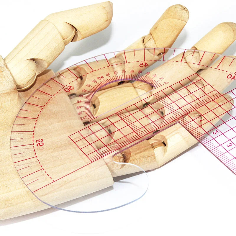 Multi-Functional Sewing Ruler - 58cm Curve & 40cm Straight Grading Ruler with Built-In Scale