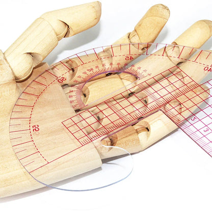 Multi-Functional Sewing Ruler - 58cm Curve & 40cm Straight Grading Ruler with Built-In Scale