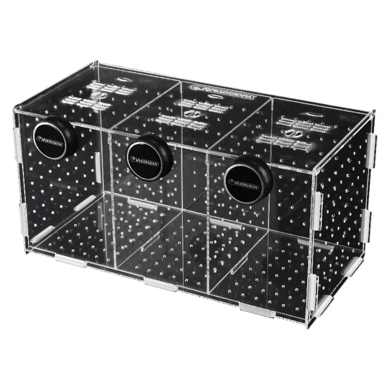 Magnetic Acrylic Fish Breeding & Isolation Box, Aquarium Hatchery Tank Divider with Combined Design for Safe Fish Separation & Care