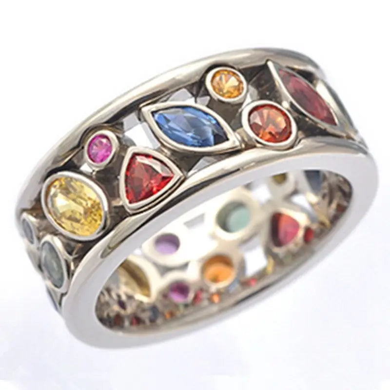 Torina Crystal Quartz Magnetic Therapy Ring - Ionix Therapy for Weight Loss & Lymph Drainage - Women's Crystal Ring