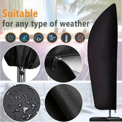 Premium Oxford Umbrella Cover – Waterproof & UV Resistant All-Weather Patio Rain Guard, Durable Outdoor Umbrella Protection Cover for Garden & Terrace