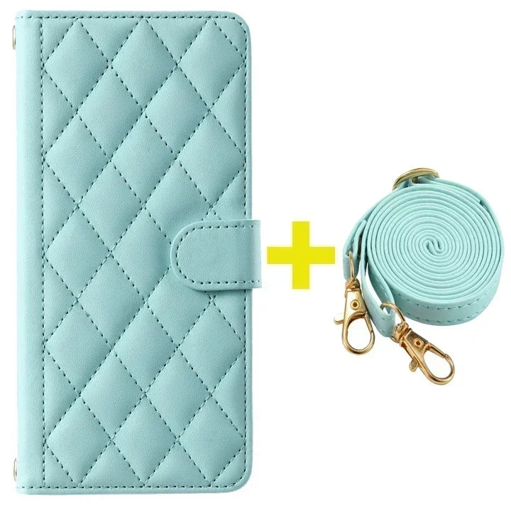 Xiaomi Redmi Note 11 Series Leather Flip Case – Crossbody Wallet Cover for Note 11 Pro 5G/11S/11E/10S/10T/9S/8 Pro