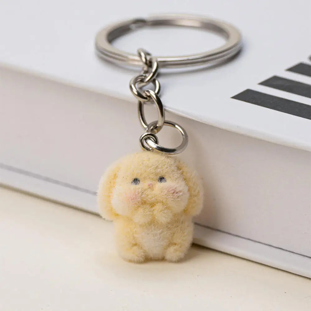 Cartoon Plush Koala Keychain – Cute Fluffy Doll Bag Pendant, DIY Keyring Charm Gift for Women