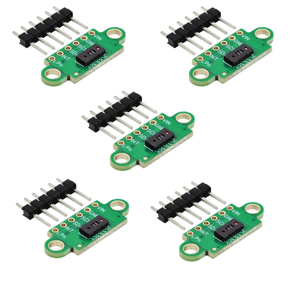 VL53L5X V2 Time-of-Flight Sensor Module - Wide Field Multi-Zone Laser Distance Ranging Sensor with Protective Cover, VL53L5CX-Compatible Module