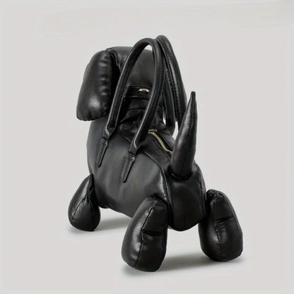 Women’s Fashion Cute Dachshund Handbag — Creative PU Soft Leather Shoulder Messenger Bag