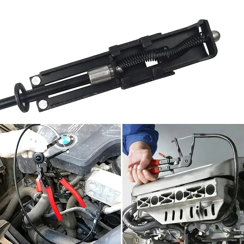 Bendable Hose Clamping Pliers: Flexible Cable Type Swivel Pincer Clamps - Removal & Repair Tools for Automotive Radiator, Fuel, Water