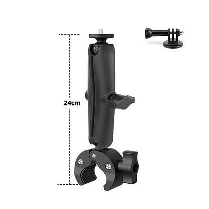 Camera Super Clamp Mount – Bike & Motorcycle Handlebar Bracket Holder for GoPro Hero 13/12/11, Insta360 X3/X4 & DJI Action Camera Accessories