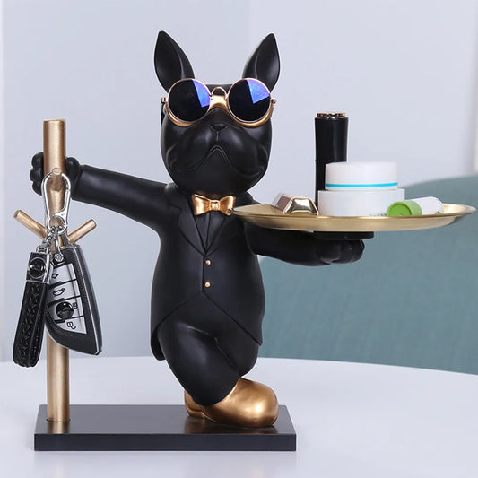 French Bulldog Sculpture - A Doggone Adorable Coin Piggy Bank & Snack Keeper!