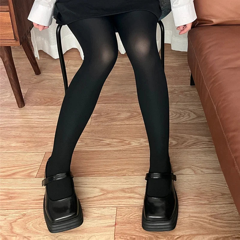 17-Color Women’s Velvet Tights - Seamless High-Stretch Anti-Run Pantyhose & Long Stockings