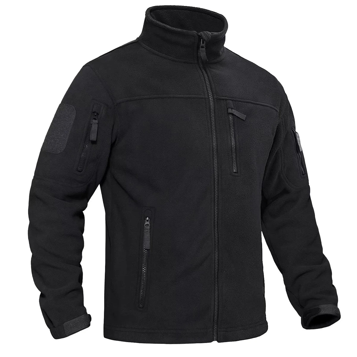 TACVASEN Men's Fleece Jacket - Warm Windproof Full Zip Outdoor Hiking Coat