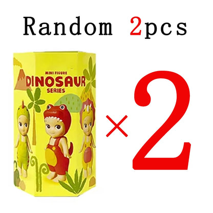 Dinosaur and Candy Mini Mystery Box – Cute Cartoon Collectible Figurines for Car Decor, Birthdays, and Gifts