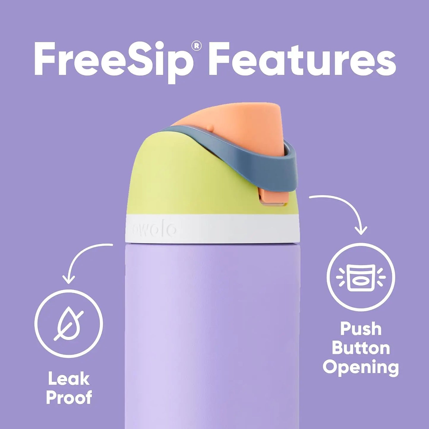 Owala Insulated Stainless Steel Water Bottle with Straw – BPA-Free Sports Bottle (24oz/32oz) for Travel