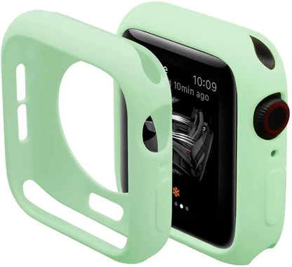 Apple Watch Silicone Case Cover - Soft Bumper Protective Accessory for Ultra 49mm Series 9 8 7 SE 6 5 45mm 41mm 44mm 40mm